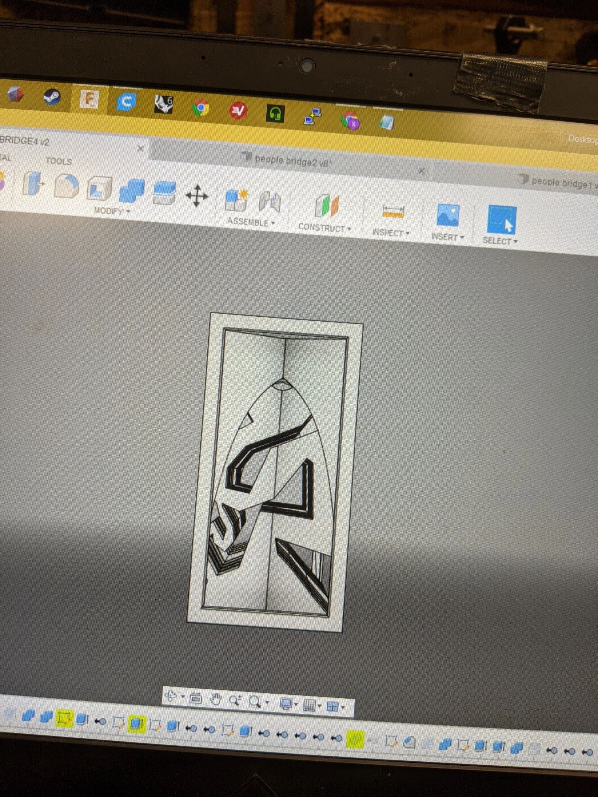 another view of the 'before' shape